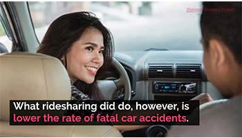 Ridesharing lowers the rate of fatal car accidents